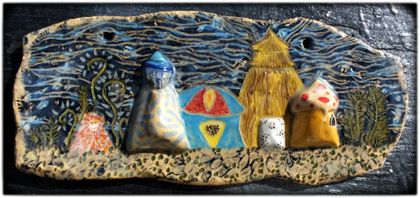 scenery ceramic imaginay landscape