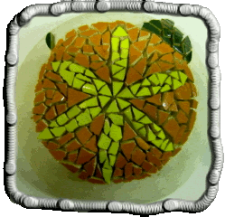 Close up photo of Helen's half sphere