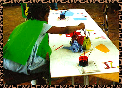 participant painting