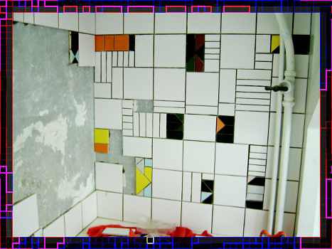 making mosaic for todlers'changing room