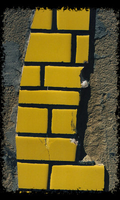 mosaic work recorded after stoning - vandalism