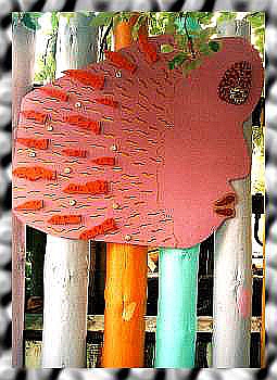 Section of outdoor text display